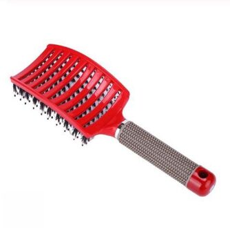 Originele Haar Borstel Haar Kam Detangling Hair Brush Ontwarren Luizen Massage Kam Vrouwen Wirwar Kapsalon rood