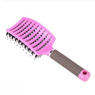 Originele Haar Borstel Haar Kam Detangling Hair Brush Ontwarren Luizen Massage Kam Vrouwen Wirwar Kapsalon roze