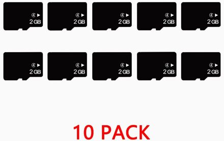 Originele Hoge Snelheid Tf-kaart 2GB 10 STUKS Lot PACK Micro-SD-Kaart Voor Smart Telefoon Digitale camera en Digitale Producten