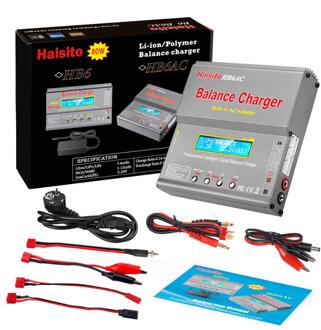 Originele Htrc Imax B6 Ac Rc Charger Lipo Battery Balance Charger 80W 6A Nimh Nicd Accu Balans Lader Rc ontlader Adapter Gery / eu stekker