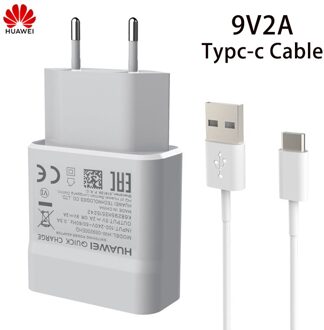 Originele Huawei Fast Charger Usb Type C Kabel Voor Huawei Honor 9 Nova 2 3 3e 4 5e P20 Lite p9 P10 Quick Charge Adapter 9V2A add type-c