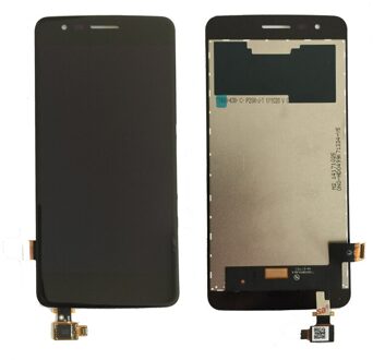 Originele LCD Voor LG K8 2017X240 Lcd Touch Screen Digitizer met Bezel Frame Volledige Vergadering Zwart Wit met kader zwart