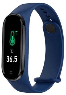 Originele Morefit M4pro Smart Horloge Lichaamstemperatuur Smart Activiteit Tracker Hartslagmeter Smart Polsband blauw