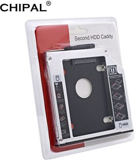Originele Pakket Aluminium 2nd Hdd Caddy 12.7Mm Sata 3.0 Dual Led Indicator Voor 2.5 "Ssd Harde Schijf Case voor Notebook Optische Bay