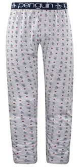 Originele Penguin Jersey Lounge Heren Grijze Pyjama Broek Grijs