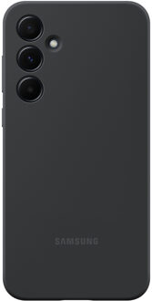 Originele Silicone Backcover voor de Galaxy A55 - Black Zwart