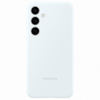 Originele Silicone Backcover voor de Galaxy S24 Plus - White Wit