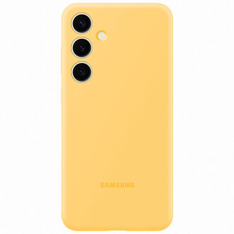 Originele Silicone Backcover voor de Galaxy S24 Plus - Yellow Geel