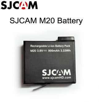 Originele sjcam 3.8 v 900 mah 3.33wh ion batterij zwart voor sjcam m20 sport camera batterijen