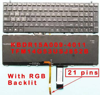 originele toetsenbord voor KBDR15A009-4011 TFM14G53USJ852B KBDR15A008-401A TFM14G53USJ8525A KBDR15A008-4015 TFM14G58USJ8524 nee.4
