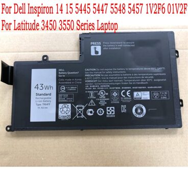 Originele TRHFF Laptop batterij Voor Dell Inspiron 14 15 5445 5447 5548 5457 1V2F6 01V2F Voor Latitude 3450 3550 Serie laptop