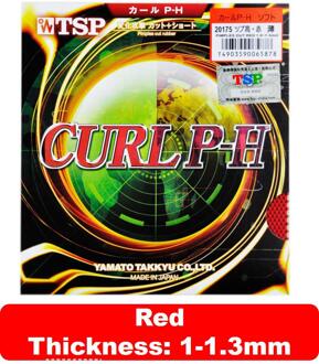 Originele Tsp T-20195 Krul P-4 P-H Tafeltennis Rubber Lange Puistjes Pips Uit Met Ping Pong Sponge Tenis de Mesa Accesorios Mesa 20175 rood