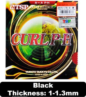 Originele Tsp T-20195 Krul P-4 P-H Tafeltennis Rubber Lange Puistjes Pips Uit Met Ping Pong Sponge Tenis de Mesa Accesorios Mesa 20175 zwart