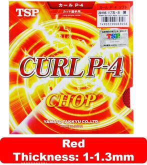 Originele Tsp T-20195 Krul P-4 P-H Tafeltennis Rubber Lange Puistjes Pips Uit Met Ping Pong Sponge Tenis de Mesa Accesorios Mesa 20195 rood