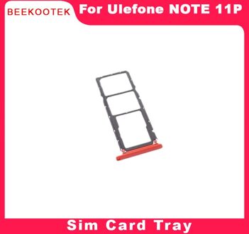 Originele Ulefone Note 11 P Telefoon Sim Kaart Lade Sim Card Slot Houder Accessoires Voor Ulefone Note 11 P 6.55 ''Android 11 Telefoon rood