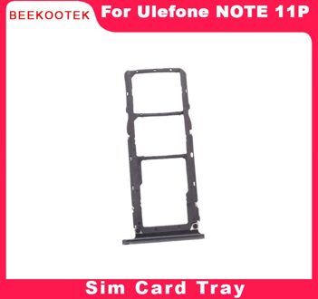 Originele Ulefone Note 11 P Telefoon Sim Kaart Lade Sim Card Slot Houder Accessoires Voor Ulefone Note 11 P 6.55 ''Android 11 Telefoon zwart