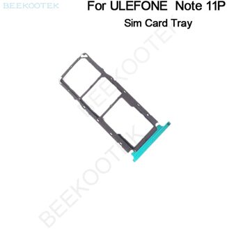Originele Ulefone Note 11P Telefoon Sim Houder Tray Card Slot Onderdelen Voor Ulefone Note 11P 6.55Inch smartphone groen