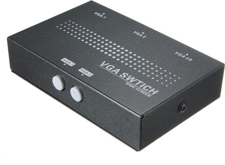 Originele Universele 2 Port Hub USB 2.0 KVM SVGA VGA Switch Box Monitor Adapter Verbindt Printer Intelli Toetsenbord Muis Delen HC