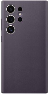 Originele Vegan Leather Case voor de Galaxy S24 Ultra - Dark Violet Paars