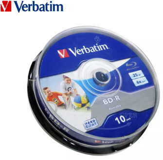 Originele Verbatim 6X Blu-ray BD-R 25 Gb Blank Disc Recordable Media Unprintable Veel Blue Ray Disk Compacte Opslag Blu Ray speler