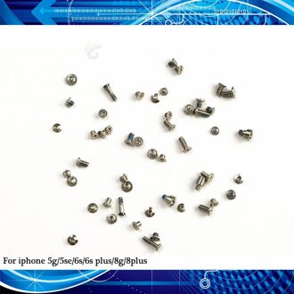 Originele Volledige Screw Set Kit voor iphone 5g 5 se 6s 6s plus 8g 8plus Mobiele Accessoires Schroeven reparatie Vervangende Onderdelen For iphone 5g