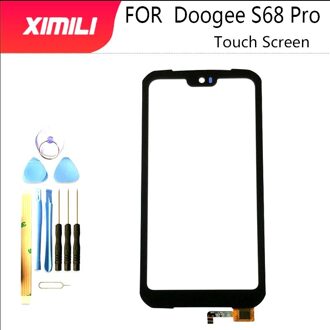 Originele Voor Doogee S68 Pro Touch Screen Digitizer Sensor Glas Panel Vervanging Vergadering Onderdelen 5.9 Inch zwart nee Tools