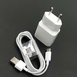 Originele Xiao Mi Fast Charger Usb QC3.0 Quick Charge Adapter Type C Kabel Voor Mi CC9 CC9E 9 T 9se 8 8SE 6 6X5 5c Rode Mi Note 8 Pro EU en kabel