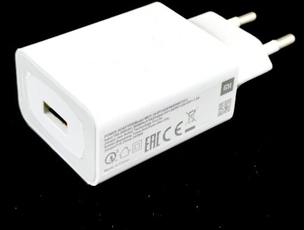 Originele Xiaomi Fast Charger QC3.0 Quick Reizen Muur Turbo Lading Power Adapter Mi 11T 10 9 6 poco X3 F2 F1 A3 Note 9 8 enkel en alleen 18W plug