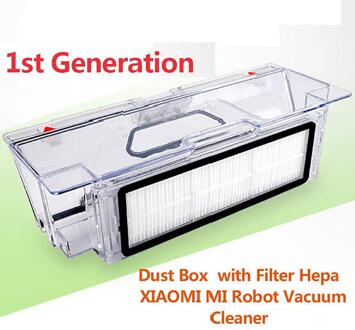 Originele XIAOMI MIJIA 1ST Robot Stofzuiger Onderdelen FILTERS Dust Bin Box met HEPA Filter Vervangingen