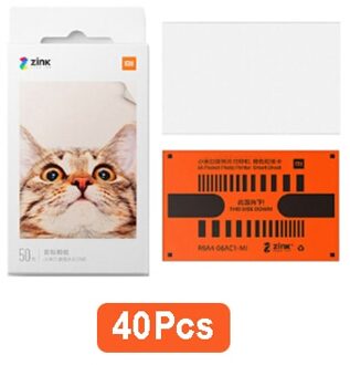 Originele Xiaomi Mijia Pocket Printer Papier Voor Photo Printer 300Dpi Draagbare Foto Mini Pocket Photo Printer Alleen Pape Papier 40stk