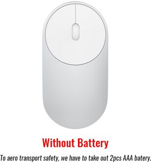 Originele Xiaomi Portable Bluetooth Muis Dual-Mode Bluetooth 4.0 RF 2.4 GHz 1200 DPI Aluminium ABS Shell Windows 8/10 mac Android Zilver