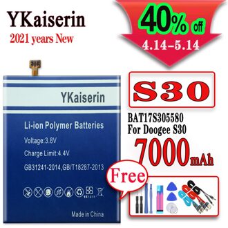Originele Ykaiserin 7000Mah BAT17S305580 Batterij Voor Doogee S30 Mobiele Telefoon Batterij Batterij + Track No