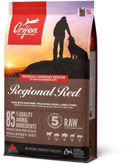 Orijen Whole Prey Regional Red Dog - Rund & Zwijn - Hondenvoer - 11.4 kg