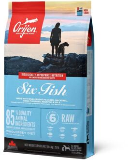 Orijen Whole Prey Six Fish Dog Sardines&Makreel - Hondenvoer - 11.4 kg