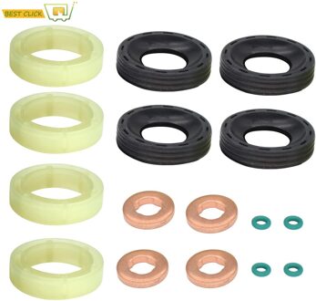 Oring Brandstof Injector Seal Washer Set Voor Citroen Berlingo C3 C4 Picasso Peugeot 207 307 407 1.6HDI