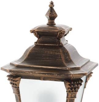 Orion Aiko sokkellamp in patinalook patina, wit gesatineerd