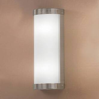 Orion Badkamer-wandlamp VETI - 25,5 cm, nikkel Mat wit