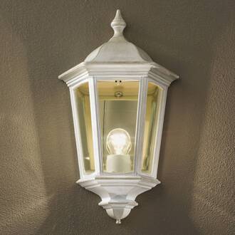 Orion Buitenwandlamp Puchberg, direct, wit-goud wit-goud, rookgrijs