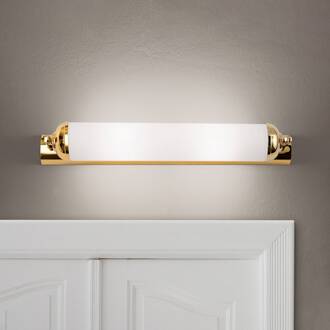 Orion Elegante wandlamp Elida, 2-lichts goud, opaalwit