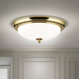 Orion Empire plafondlamp, Ø 35,5 cm, goud, mat opaalglas goud, opaal mat