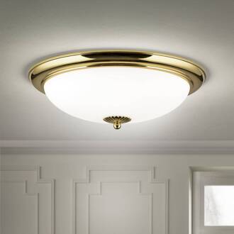 Orion Empire plafondlamp, Ø 48 cm, goud, mat opaalglas goud, opaal mat