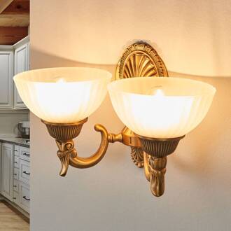 Orion Exclusieve wandlamp NOAM met brons brons, wit