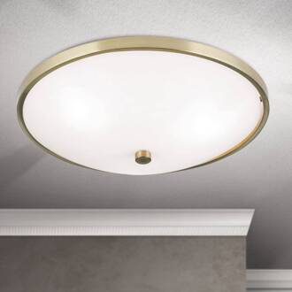 Orion Fijne plafondlamp TALYA, 39,5 cm Oud-messing, wit