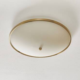 Orion Fijne plafondlamp TALYA, 56,5 cm Oud-messing, wit