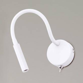 Orion Flexibele LED wandlamp Colin in wit wit / opaal