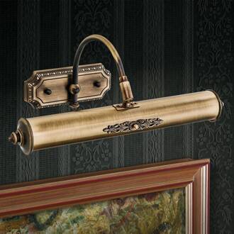 Orion Gustav schilderij verlichting in antiek messing 38 cm