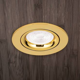 Orion Inbouwspot Choice, aluminium, zwenkbaar, goud