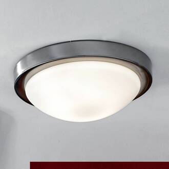 Orion Ingetogen plafondlamp MINEA, 32 cm, nikkel wit