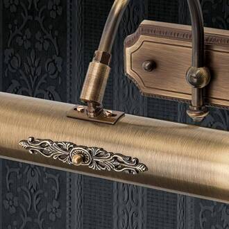 Orion Klassieke schilderijlamp Gustav antiek mess. 30 cm antiek messing