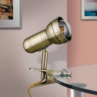 Orion Klemlamp Samal, patina messing / goud